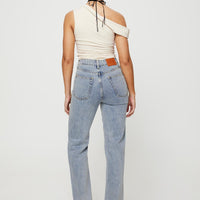 Holland High Rise Straight Leg Jeans Denim