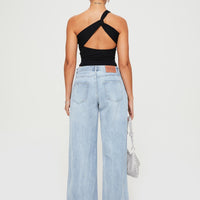 Ramos Low Rise Denim Jeans Light Wash