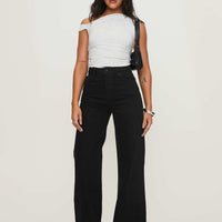 Goldie High Wide Jean True Black