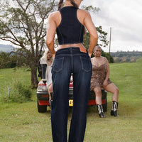 Willson Mid Rise Jeans Dark Wash Denim