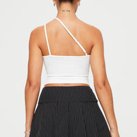 Vyola Mini Skirt Black Pinstripe