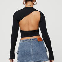 Grishea Low Rise Denim Skirt