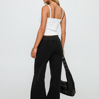 Summits Flared Track Pants Washed Black