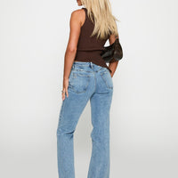 Magic Mirror Mid Rise Bootleg Jeans Ice Wash Petite
