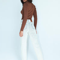 Zaiden Straight Leg Jeans Light Blue Wash Denim