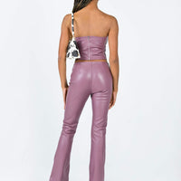Motel Zalor Trouser PU Purple