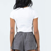Beach House Shorts Cord Grey