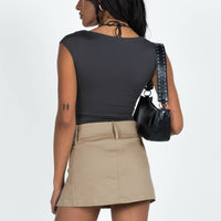 Laynie Mini Skirt Beige