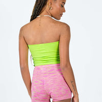 Cooper Space Dye Knit Shorts Pink