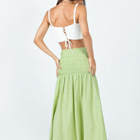Porto Maxi Skirt Green