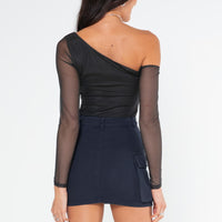 Myrtle Cargo Mini Skirt Navy