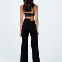Tari Wide Leg Jeans Black