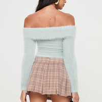 Closer To You Low Waist Mini Skirt Brown Check