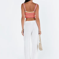 Euro Dreaming Palazzo Pants White