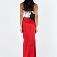 Tamra Maxi Skirt Red