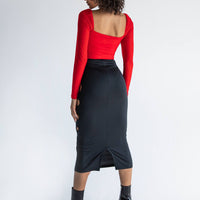 Alice Keyhole Maxi Skirt Black