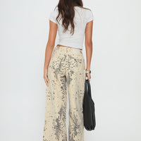 Naylor Mid Rise Wide Leg Jeans Animal Spot
