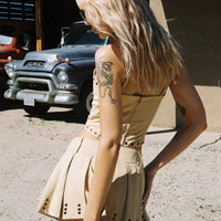 Alinzia Eyelet Skort Beige