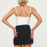 Lydie Cargo Mini Skirt Black