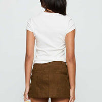 Rhodeo Mini Skirt Brown