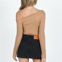 Zakai Cargo Mini Skirt Black Denim