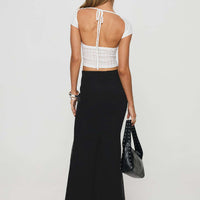 Topping Maxi Skirt Black Petite