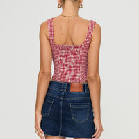 Reel It In Denim Mini Skirt Dark Wash