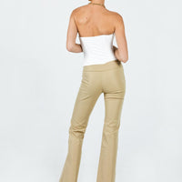 Tabithia Low Rise Pants Beige