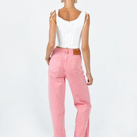 Regina Mom Denim Jean Pink