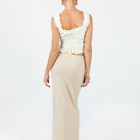 Jodie Maxi Skirt Oatmeal