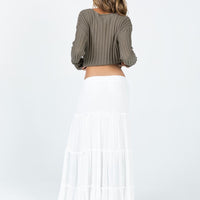 Miriah Maxi Skirt White