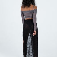 Uno Maxi Skirt Licorice
