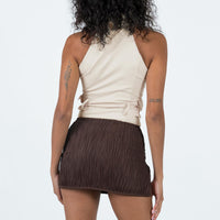 Cambor Mini Skirt Brown