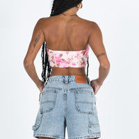 Lou Carpenter Denim Shorts Light Wash Lower Impact