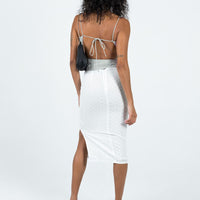 Cuatro Midi Skirt White
