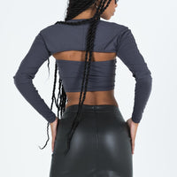 Lolita Faux Leather Mini Skirt Black
