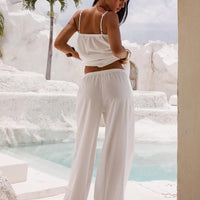 Summer Chateau Pants White