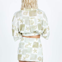 Caraliia Mini Skirt Green