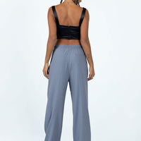 Agyness Pant Slate Pinstripe