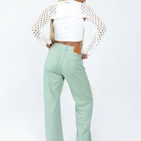 Lester Mom Jeans Sage Green