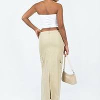 Minka Maxi Skirt Beige