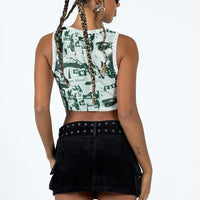 Iconic Cargo Mini Skirt Black