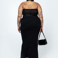 Oscar Maxi Skirt Black Curve