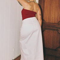 Batkins Maxi Skirt Cream Curve