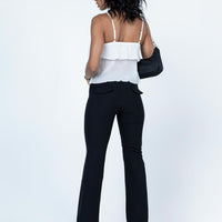 Yianna Low Waist Flare Pant Black