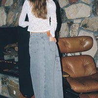 McGuane Denim Midi Skirt Tall