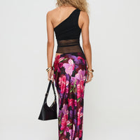 Joder Maxi Skirt Purple Floral