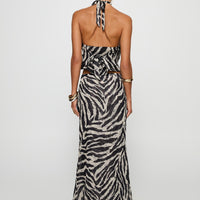 Eleganza Maxi Skirt Zebra
