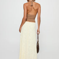 Su Casa Low Waist Maxi Skirt Yellow