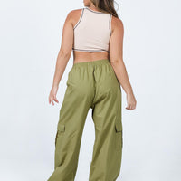 Lista Elastic Pocket Pants Green